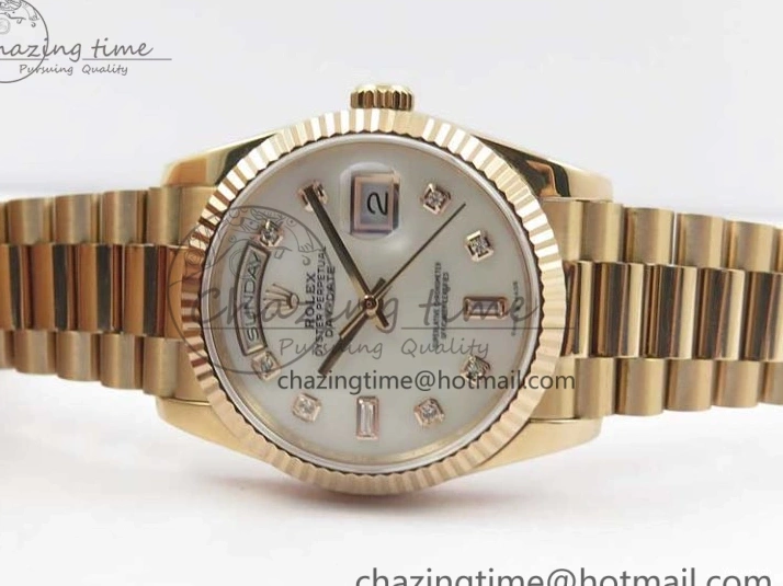 Dial Maker President 36 Edition on Markers Bp Day-Date MOP Crystral 128239 Best Bracelet RG RG White 0220